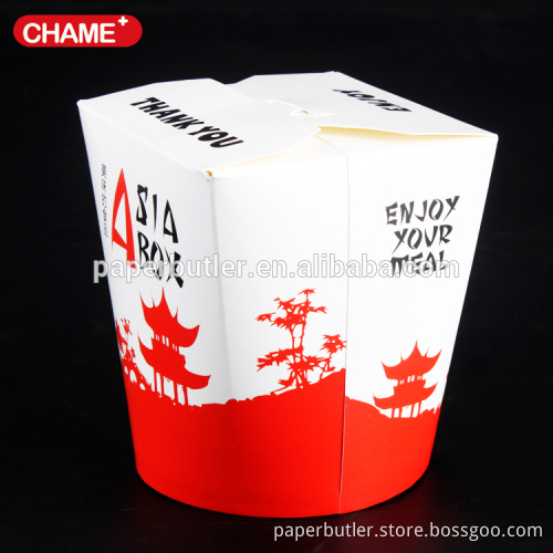 Paper material and food use disposable noodle boxes